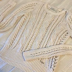 Loose cable knit sweater